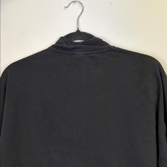 Gymshark black cropped cinch adjustable waist long-sleeve top/Quarter zip/ Sz XL - Picture 7 of 8